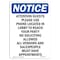 Signmission Safety Sign, OSHA Notice, 10" Height, Aluminum, Attention Guests Please Use Phone Sign, Portrait OS-NS-A-710-V-10206 - alternate 1